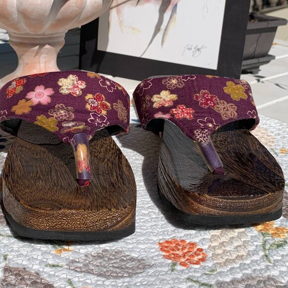 Japanese Geta Wooden Sandals NWOT - Picture 4 of 11